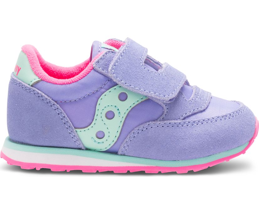 Saucony Baby Jazz Hook & Loop Sneakers Barn Lila Mintgröna | Sverige 221TCE